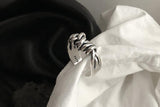 Bohemian Vintage Silver Color Bow Rings For Women - Rings Universe