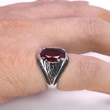 Silver Luxury Zircon Stone Retro Vintage Ring - Rings Universe