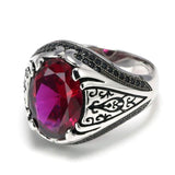 Silver Luxury Zircon Stone Retro Vintage Ring - Rings Universe