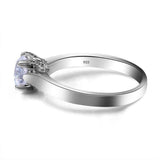Unique 0.8ct  Luxury Moissanite Diamond Solitaire Ring - Rings Universe