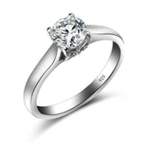 Unique 0.8ct  Luxury Moissanite Diamond Solitaire Ring - Rings Universe