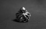 Octopus Skull Punk Stainless Steel Seaman Ring - Rings Universe