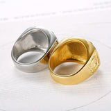 Fashion Horse Design Clear CZ Men Ring - ringsuniverse
