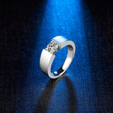 1Ct. F color Moissanite Engagement Wedding Diamond Ring - ringsuniverse