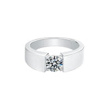 1Ct. F color Moissanite Engagement Wedding Diamond Ring - ringsuniverse