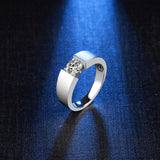 1Ct. F color Moissanite Engagement Wedding Diamond Ring - ringsuniverse