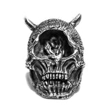 Bikers Gothic  Cyclops Skull Ring - ringsuniverse