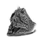 Bikers Gothic  Cyclops Skull Ring - ringsuniverse