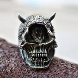 Bikers Gothic  Cyclops Skull Ring - ringsuniverse