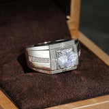 Luxury Silver Color Round Dazzling AAA Cubic Zircon Rings - Rings Universe