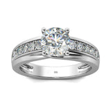Delightful 1ct VVS1 Moissanite Diamond Bridal Ring - Rings Universe