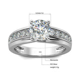 Delightful 1ct VVS1 Moissanite Diamond Bridal Ring - Rings Universe