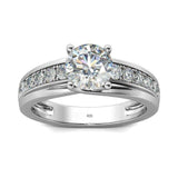 Delightful 1ct VVS1 Moissanite Diamond Bridal Ring - Rings Universe