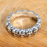 Silver Cool Couple Retro Style Skull Ring - Rings Universe