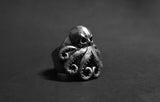 Octopus Skull Punk Stainless Steel Seaman Ring - Rings Universe