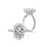 Terrific 5 Carat Four Prong Solitaire Lab Diamond Ring - Rings Universe