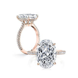 Terrific 5 Carat Four Prong Solitaire Lab Diamond Ring - Rings Universe