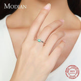 Fashion Emerald Cut Paraiba Tourmaline Finger Ring - Rings Universe