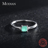 Fashion Emerald Cut Paraiba Tourmaline Finger Ring - Rings Universe