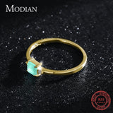 Fashion Emerald Cut Paraiba Tourmaline Finger Ring - Rings Universe
