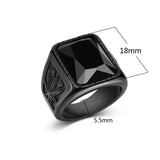 Odin Symbol Norse Viking Signet Ring - ringsuniverse