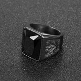 Odin Symbol Norse Viking Signet Ring - ringsuniverse