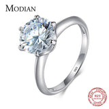 Splendid 3Ct Six claw AAA+ Quality CZ Diamonds Ring - Rings Universe