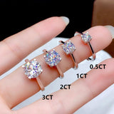 Lovely VVS1 Clarity Moissanite Diamond Wedding Rings - ringsuniverse