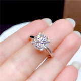 Lovely VVS1 Clarity Moissanite Diamond Wedding Rings - ringsuniverse