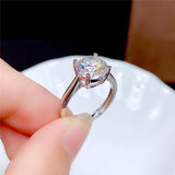 Lovely VVS1 Clarity Moissanite Diamond Wedding Rings - ringsuniverse