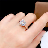 Lovely VVS1 Clarity Moissanite Diamond Wedding Rings - ringsuniverse