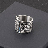 New Stainless Steel Hollow Branch Flower Gold Color Ring - Rings Universe