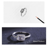 Sparkling Clear AAA+ Quality CZ Diamonds Engagement Ring - Rings Universe