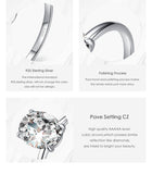 Silver Luxury Oval Cut Clear AAA+ Quality CZ Diamond Ring - Rings Universe