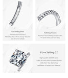 High Quality Luxury Square Cushion Cut CZ Diamond Ring - Rings Universe