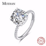 Luxury Classic 4CT. 10 Hearts Arrows CZ Diamonds Ring - Rings Universe