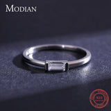 Silver Fashion Emerald Cut AAA+ Quality CZ Diamonds Ring - Rings Universe