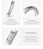 Silver Fashion Emerald Cut AAA+ Quality CZ Diamonds Ring - Rings Universe