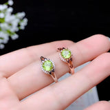 100% Natural Peridot Ring with Real Peridot Gemstone - Rings Universe