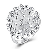 Fashion Silver Firework Coral Ring for Women - Rings Universe