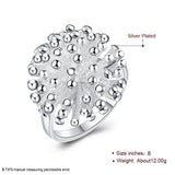 Fashion Silver Firework Coral Ring for Women - Rings Universe