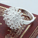 Fashion Silver Firework Coral Ring for Women - Rings Universe