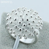 Fashion Silver Firework Coral Ring for Women - Rings Universe