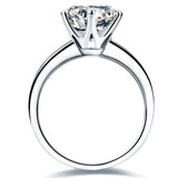 Splendid Solitaire 1ct Lab Diamond Engagement Wedding Ring - Rings Universe