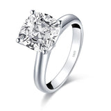 Fashion 3.0 CT Cushion Cut Simulated Diamond Solitaire Ring - ringsuniverse