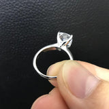 Fashion 3.0 CT Cushion Cut Simulated Diamond Solitaire Ring - ringsuniverse