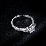 Captivating Celtic Knot Princess CZ Diamonds Ring - Rings Universe