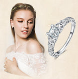 Captivating Celtic Knot Princess CZ Diamonds Ring - Rings Universe