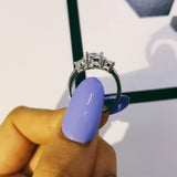 Captivating Three Stone Fashion Style 3Ct. CZ Diamond Ring - ringsuniverse