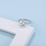 Amazing Solitaire 1ct 2ct 3ct Moissanite Diamond Ring - Rings Universe